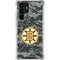 NHL Boston Bruins Camo Galaxy S22 Ultra Clear Case