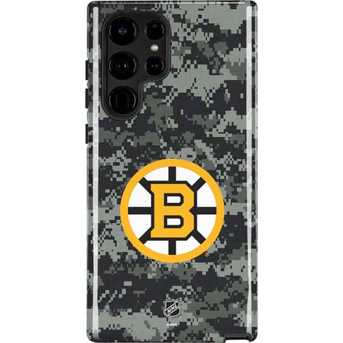 NHL Boston Bruins Camo Galaxy S22 Ultra Pro Case