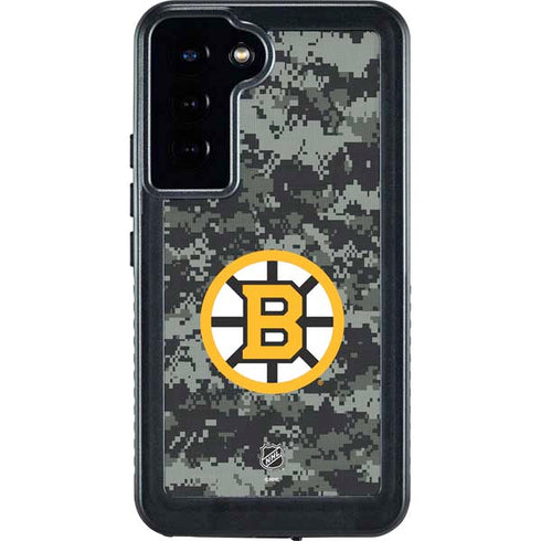 NHL Boston Bruins Camo Galaxy S23 Plus Waterproof Case