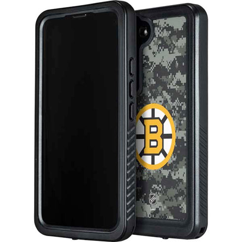 NHL Boston Bruins Camo Galaxy S23 Plus Waterproof Case