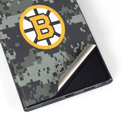 NHL Boston Bruins Camo Galaxy S23 Ultra Skin