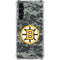 NHL Boston Bruins Camo Galaxy S24 FE Clear Case