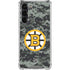 NHL Boston Bruins Camo Galaxy S24 FE Clear Case