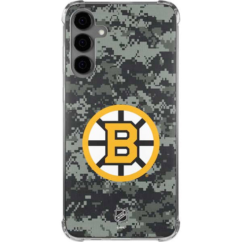 NHL Boston Bruins Camo Galaxy S24 Plus Clear Case