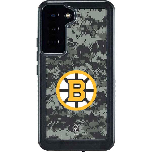 NHL Boston Bruins Camo Galaxy S24 Plus Waterproof Case