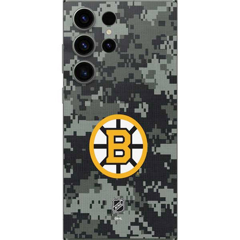 NHL Boston Bruins Camo Galaxy S24 Ultra Skin