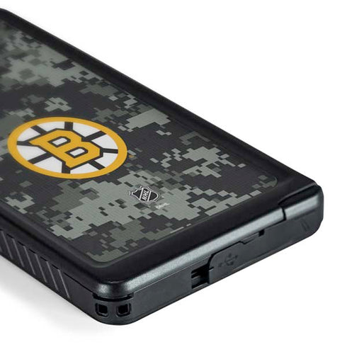 NHL Boston Bruins Camo Galaxy S24 Ultra Waterproof Case