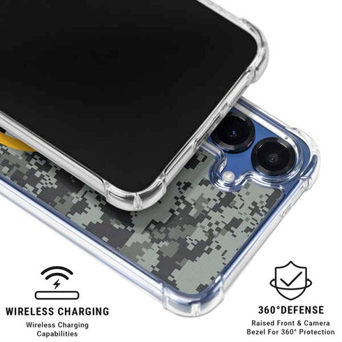 NHL Boston Bruins Camo Galaxy S25 FE Clear Case