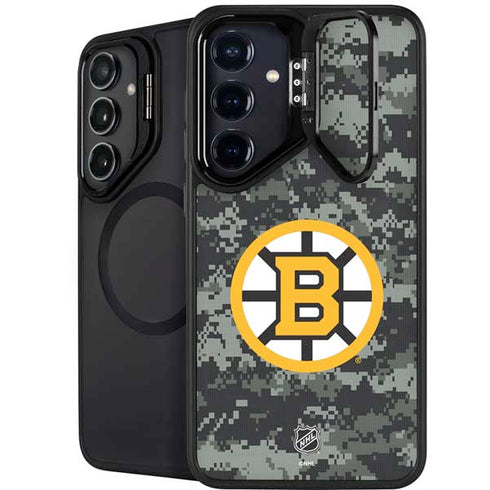 NHL Boston Bruins Camo Galaxy S26 Plus Kickstand Case