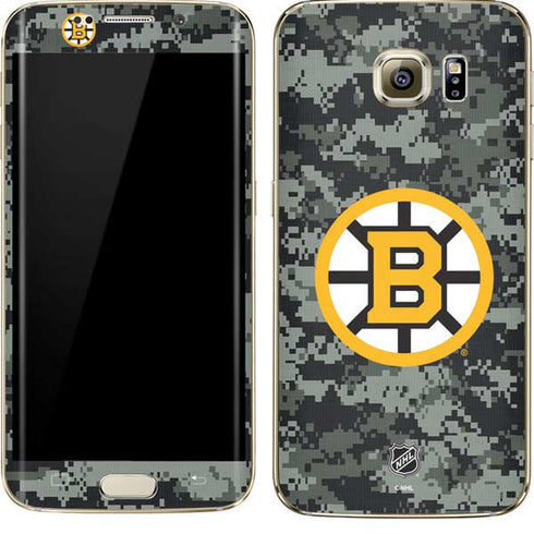 NHL Boston Bruins Camo Galaxy S7 Edge Skin