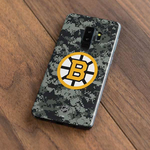 NHL Boston Bruins Camo Galaxy S9 Plus Skin