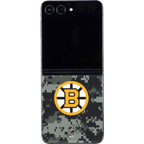 NHL Boston Bruins Camo Galaxy Z Flip5 5G Skin