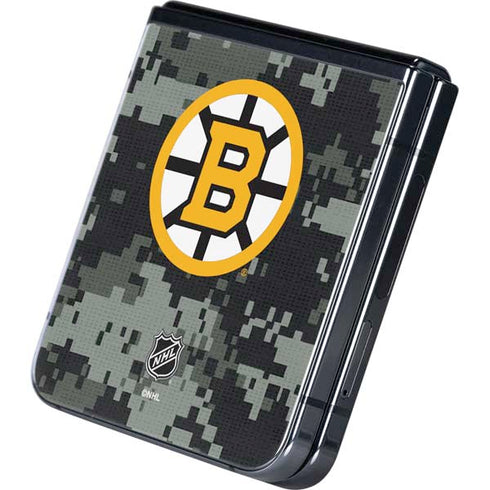 NHL Boston Bruins Camo Galaxy Z Flip5 5G Skin
