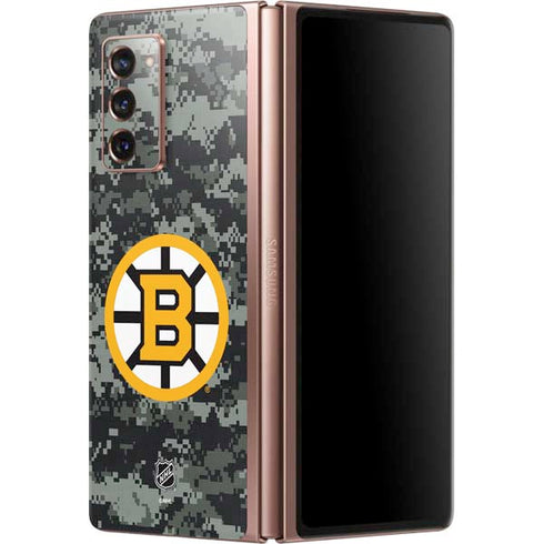 NHL Boston Bruins Camo Galaxy Z Fold2 5G Skin