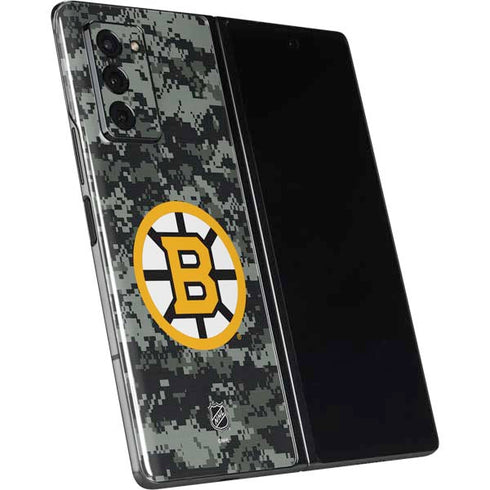 NHL Boston Bruins Camo Galaxy Z Fold2 5G Skin