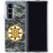 NHL Boston Bruins Camo Galaxy Z Fold5 5G Clear Case
