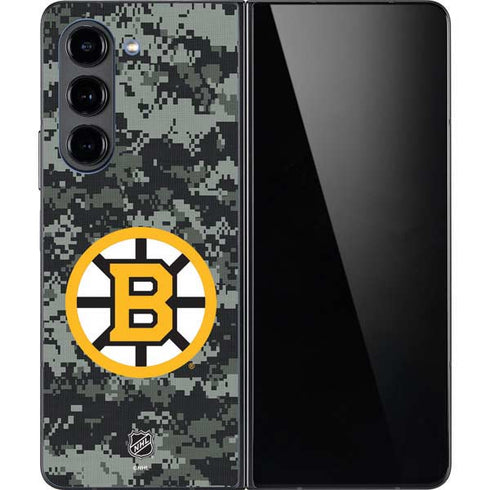 NHL Boston Bruins Camo Galaxy Z Fold5 5G Skin