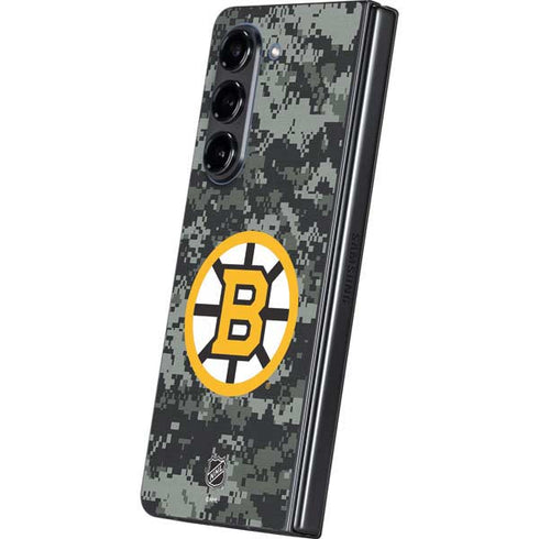NHL Boston Bruins Camo Galaxy Z Fold5 5G Skin