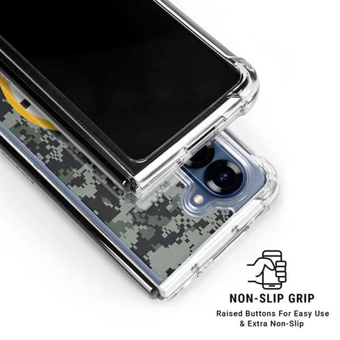 NHL Boston Bruins Camo Galaxy Z Fold7 Clear Case