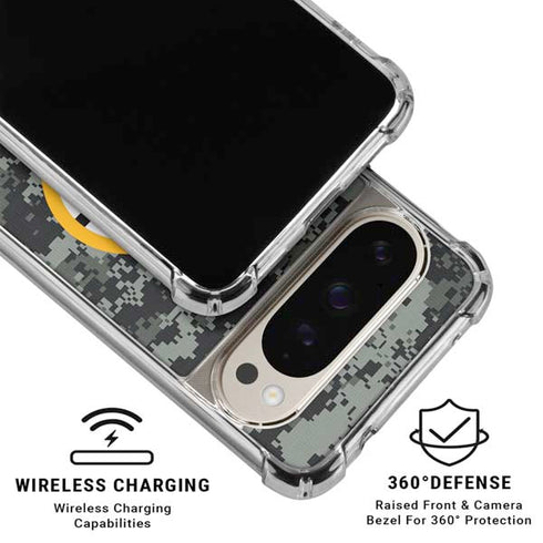 NHL Boston Bruins Camo Google Pixel 9 Pro XL Clear Case