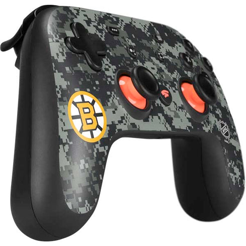 NHL Boston Bruins Camo Google Stadia Controller Skin