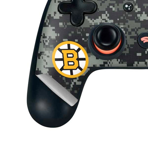 NHL Boston Bruins Camo Google Stadia Controller Skin
