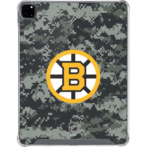 NHL Boston Bruins Camo iPad Pro 12.9in (2020) Clear Case