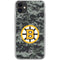 NHL Boston Bruins Camo iPhone 11 Clear Case
