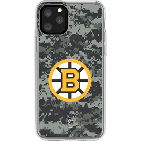 NHL Boston Bruins Camo iPhone 11 Pro Clear Case