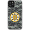 NHL Boston Bruins Camo iPhone 11 Pro Clear Case