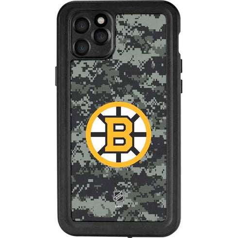 NHL Boston Bruins Camo iPhone 11 Pro Max Waterproof Case