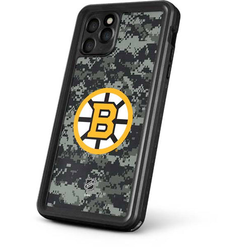NHL Boston Bruins Camo iPhone 11 Pro Max Waterproof Case