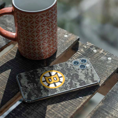 NHL Boston Bruins Camo iPhone 11 Pro Skin