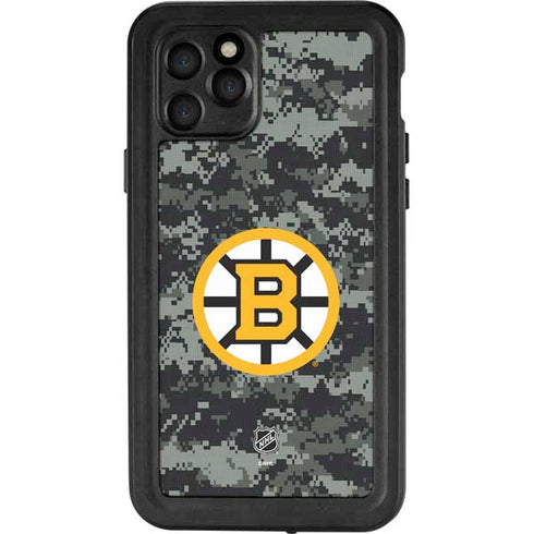 NHL Boston Bruins Camo iPhone 11 Pro Waterproof Case