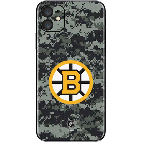 NHL Boston Bruins Camo iPhone 11 Skin