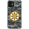 NHL Boston Bruins Camo iPhone 12 Clear Case