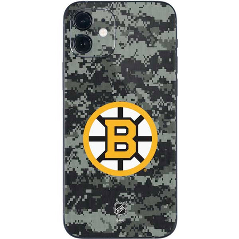 NHL Boston Bruins Camo iPhone 12 Mini Skin