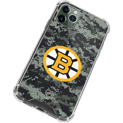 NHL Boston Bruins Camo iPhone 12 Pro Clear Case