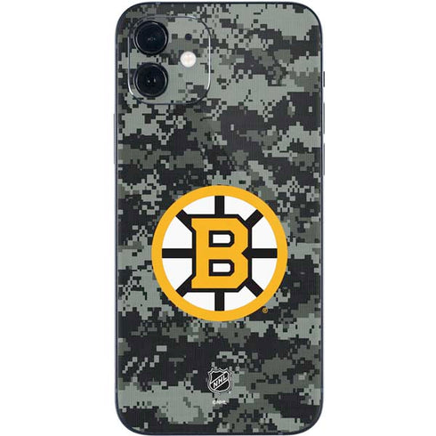 NHL Boston Bruins Camo iPhone 12 Skin