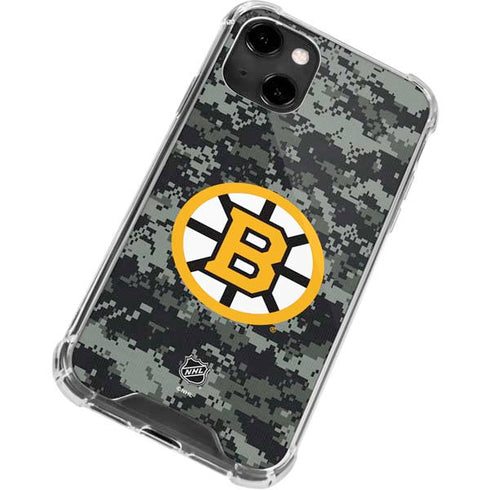 NHL Boston Bruins Camo iPhone 13 Clear Case