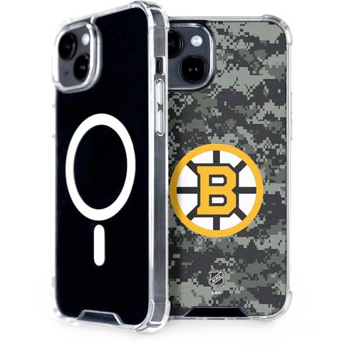 NHL Boston Bruins Camo iPhone 13 MagSafe Case