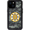 NHL Boston Bruins Camo iPhone 13 Mini Waterproof Case