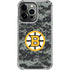 NHL Boston Bruins Camo iPhone 13 Pro Clear Case