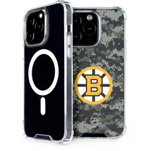 NHL Boston Bruins Camo iPhone 13 Pro MagSafe Case