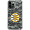 NHL Boston Bruins Camo iPhone 13 Pro Max Clear Case