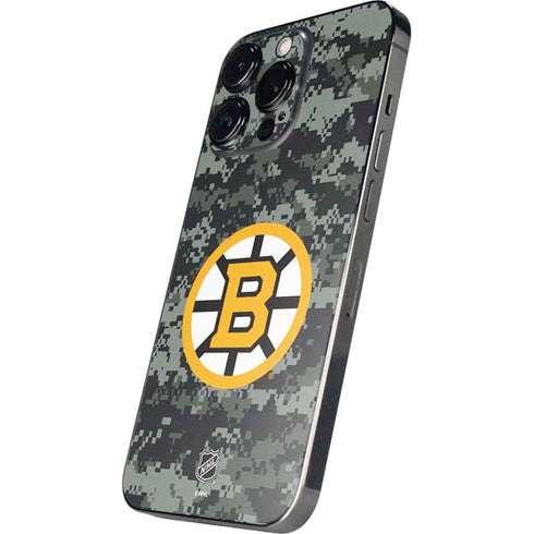 NHL Boston Bruins Camo iPhone 13 Pro Skin