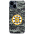 NHL Boston Bruins Camo iPhone 14 Plus Clear Case