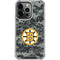 NHL Boston Bruins Camo iPhone 14 Pro Clear Case