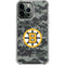 NHL Boston Bruins Camo iPhone 14 Pro Max Clear Case
