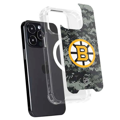 NHL Boston Bruins Camo iPhone 14 Pro Max MagSafe Case